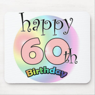 Herzlichen Glückwunsch zum 60. Geburtstag (Rose) Mousepad