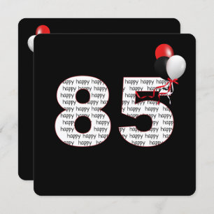 Herzlichen Glückwunsch zum 85. Geburtstag auf schw Einladung