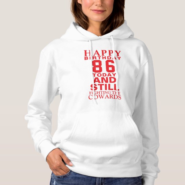Herzlichen Glückwunsch zum 86. Geburtstag Hoodie (Vorderseite)