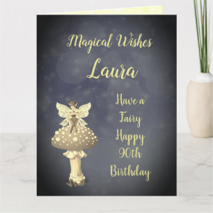 Herzlichen Glückwunsch zum 90. Geburtstag Karte