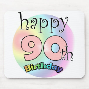 Herzlichen Glückwunsch zum 90. Geburtstag (Rose) Mousepad