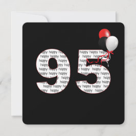 Herzlichen Glückwunsch zum 95. Geburtstag auf schw Einladung