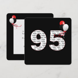 Herzlichen Glückwunsch zum 95. Geburtstag auf schw Einladung