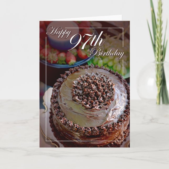 Herzlichen Glückwunsch zum 97. Geburtstag Karte (Vorderseite)