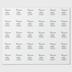 Herzlichen Glückwunsch zum Abschluss name Universi Geschenkpapier