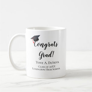 Herzlichen Glückwunsch zum Abschluss Personalisier Kaffeetasse