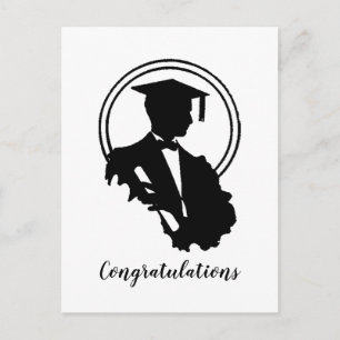 Herzlichen Glückwunsch zum Abschluss Postkarte