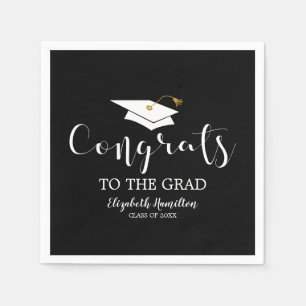 Herzlichen Glückwunsch zum Absolventen Graduierten Serviette