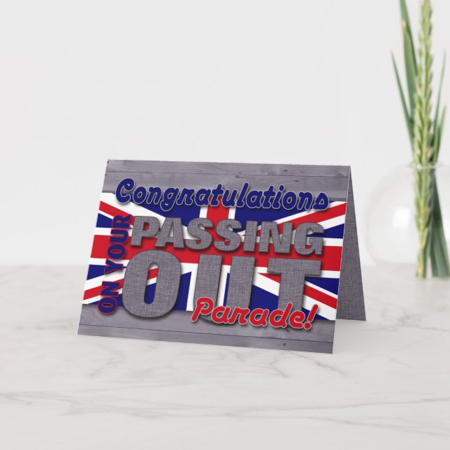 Herzlichen Glückwunsch zum Ausgehen der Parade, Un Karte (Vorderseite)