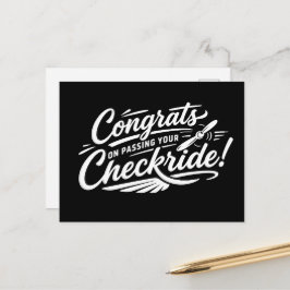 Herzlichen Glückwunsch zum bestandenen Checkride!  Postkarte