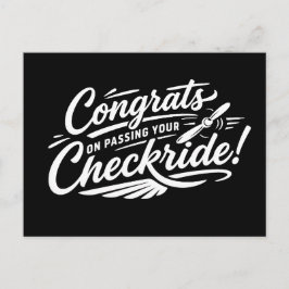 Herzlichen Glückwunsch zum bestandenen Checkride!  Postkarte