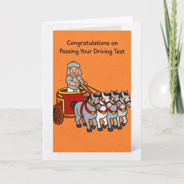 Herzlichen Glückwunsch zum Bestehen deiner Führers Karte (Vorderseite)