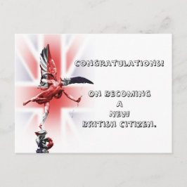 Herzlichen Glückwunsch zum britischen Staatsbürger Postkarte