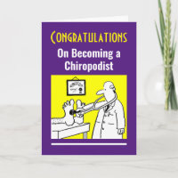 Herzlichen Glückwunsch zum Chiropodisten.