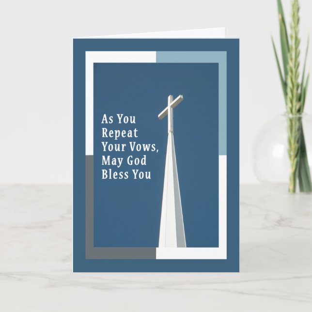 Herzlichen Glückwunsch zum "Deacon with Cross" Karte (Vorderseite)