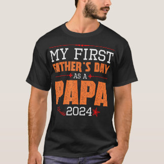 Herzlichen Glückwunsch zum ersten Papa 2024 Papa T-Shirt