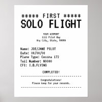 Herzlichen Glückwunsch zum ersten Soloflug