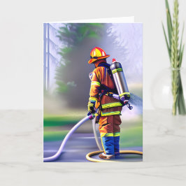 Herzlichen Glückwunsch zum Feuerwehrmann Karte