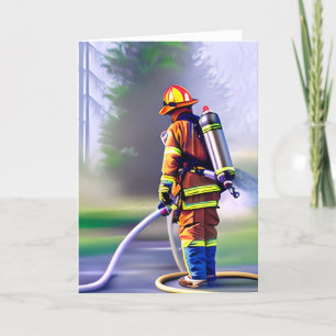 Herzlichen Glückwunsch zum Feuerwehrmann Karte