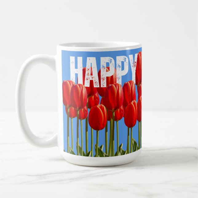 Herzlichen Glückwunsch zum Geburtstag 15 oz Kaffeetasse (Links)