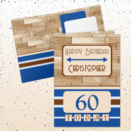 Herzlichen Glückwunsch zum Geburtstag 60 heute Nam Karte