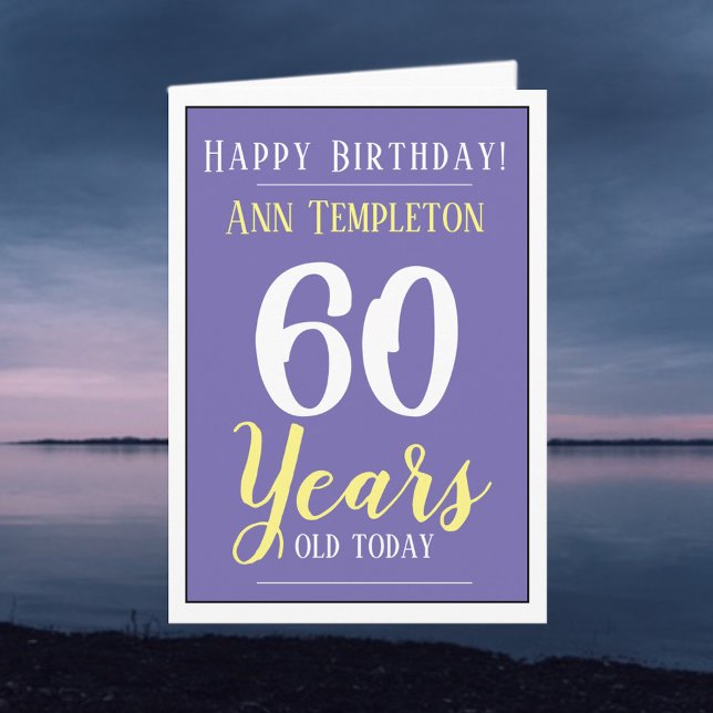 Herzlichen Glückwunsch zum Geburtstag 60 Jahre alt Karte (Von Creator hochgeladen)