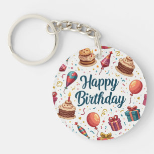 Herzlichen Glückwunsch zum Geburtstag Acrylic Schl Schlüsselanhänger