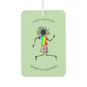 Herzlichen Glückwunsch zum Geburtstag, African Art Autolufterfrischer