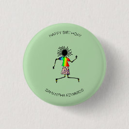 Herzlichen Glückwunsch zum Geburtstag, African Art Button