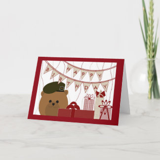 Herzlichen Glückwunsch zum Geburtstag, Army Green  Karte