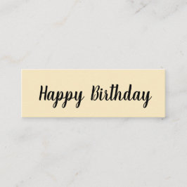 Herzlichen Glückwunsch zum Geburtstag/auf Ihrem be Mini Visitenkarte