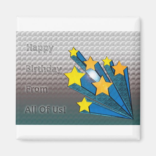 Herzlichen Glückwunsch zum Geburtstag aus allen US Magnet (Vorne)