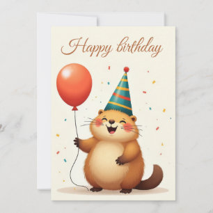 Herzlichen Glückwunsch zum Geburtstag aus einem ni Feiertagskarte