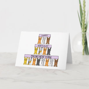 Herzlichen Glückwunsch zum Geburtstag aus New York Karte