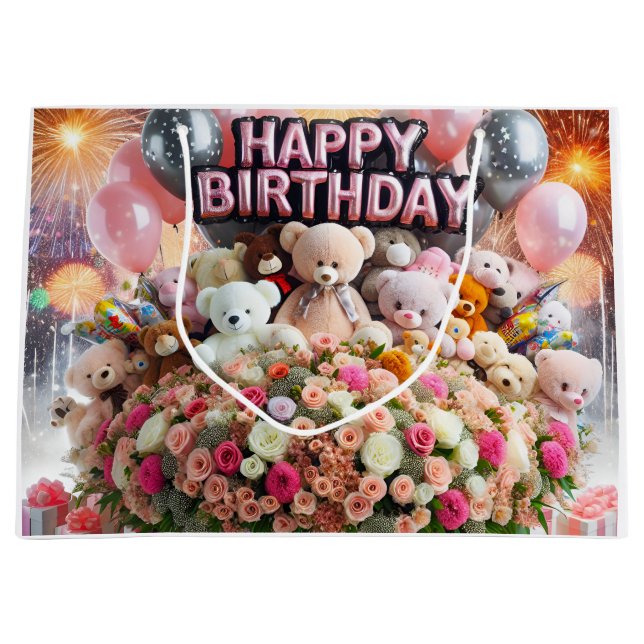 Herzlichen Glückwunsch zum Geburtstag, Bärenjungen Große Geschenktüte (Vorderseite)