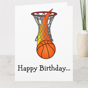 Herzlichen Glückwunsch zum Geburtstag Basketball a Karte