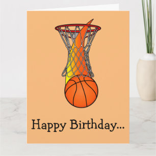 Herzlichen Glückwunsch zum Geburtstag Basketball a Karte