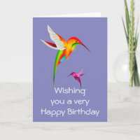 Herzlichen Glückwunsch zum Geburtstag bei Kolibris