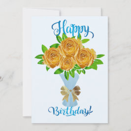 Herzlichen Glückwunsch zum Geburtstag Bouquet Feiertagskarte