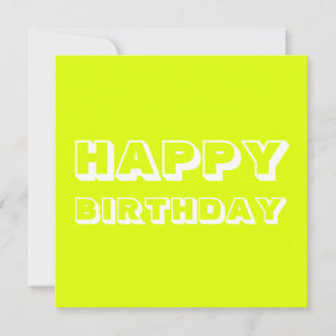 Herzlichen Glückwunsch zum Geburtstag, Chartreuse  Karte