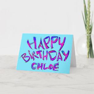 Herzlichen Glückwunsch zum Geburtstag - Chloe Karte