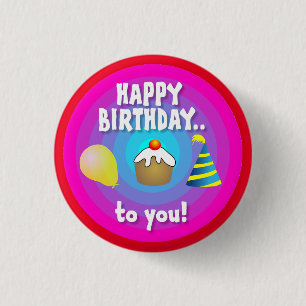 Herzlichen Glückwunsch zum Geburtstag! Circle Desi Button