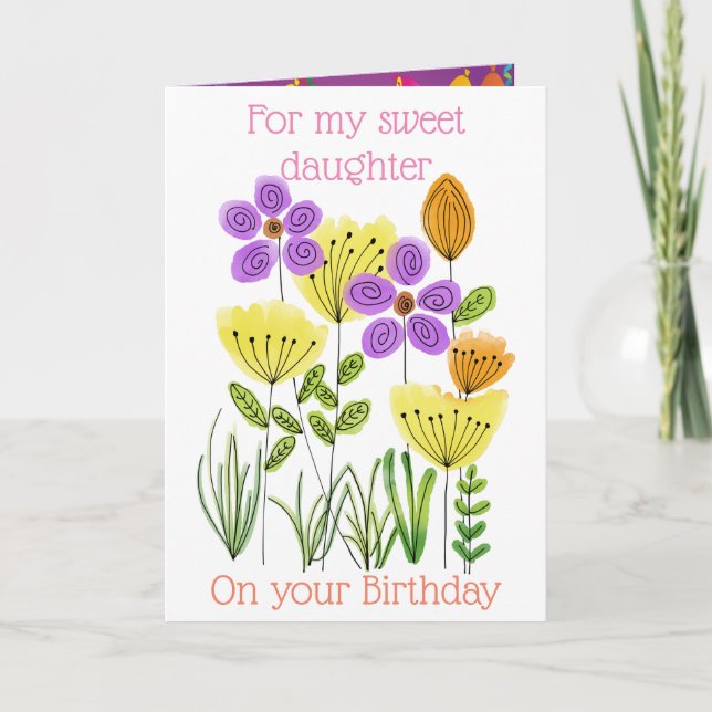 Herzlichen Glückwunsch zum Geburtstag Dankeskarte (Vorderseite)