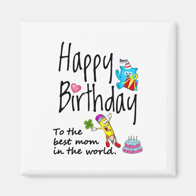 Herzlichen Glückwunsch zum Geburtstag der besten M Magnet (Vorne)