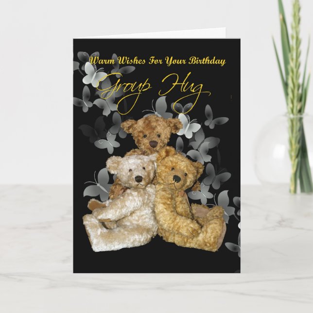 Herzlichen Glückwunsch zum Geburtstag der Gruppe Karte (Vorderseite)