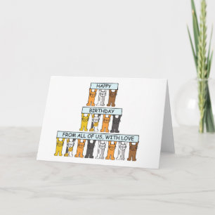 Herzlichen Glückwunsch zum Geburtstag des Cartoon Karte