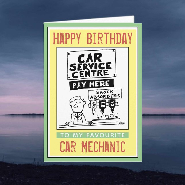 Herzlichen Glückwunsch zum Geburtstag eines Autos Karte (Von Creator hochgeladen)