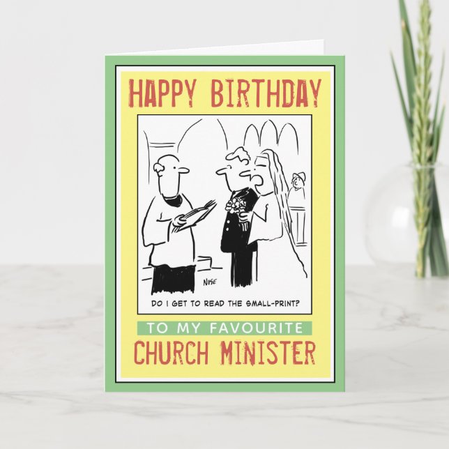 Herzlichen Glückwunsch zum Geburtstag eines Kirche Karte (Vorderseite)