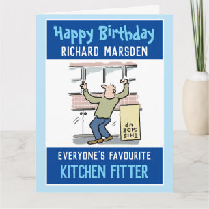Herzlichen Glückwunsch zum Geburtstag eines Küchen Karte