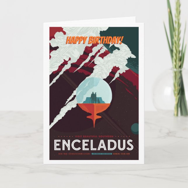 Herzlichen Glückwunsch zum Geburtstag! Enceladusmo Karte (Vorderseite)